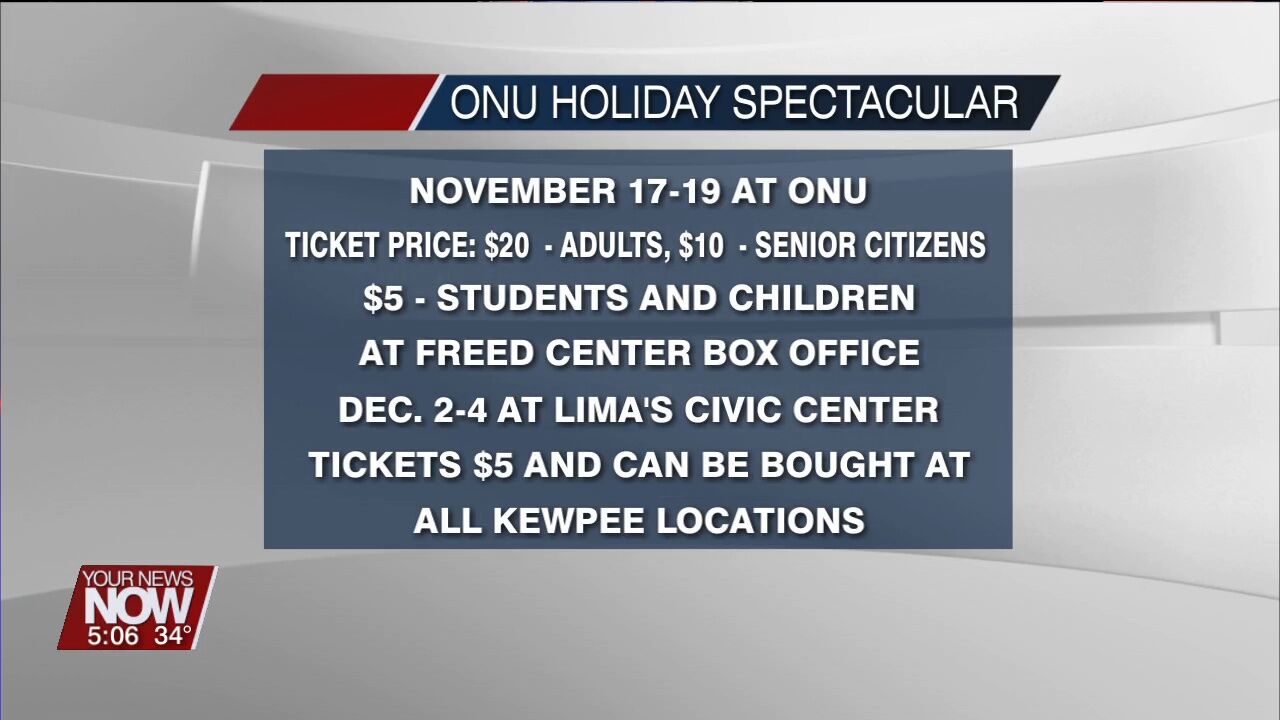 ONU students are ready to herald in the Christmas season with this year's Holiday Spectacular